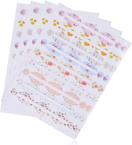 ملصق بني، ملصقات برطمانات صغيرة للجرار والزجاجات، ملصقات جميلة، ملصقات فارغة لكتابة ملصقات كرافت، ملصقات التوابل، ملصقات مخزن (160 قطعة) in Kuwait