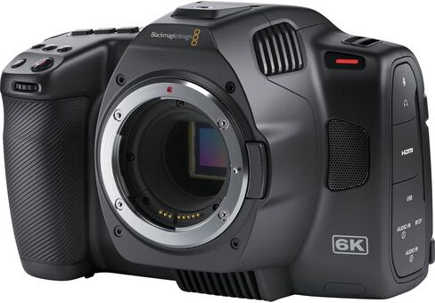 Blackmagic Design Pocket Cinema Camera 6K G2 (CINECAMPOCHDEF6K2) + Canon EF 50mm Lens (0570C002) + 64GB SF-G Tough Card + NP-F550 Battery Pack + Filter Kit + Telephoto Lens + Bag + More in Saudi Arabia