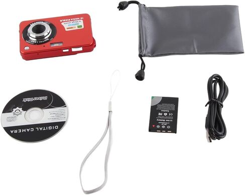 JTLB Digital Camera, 8X Zoom Card Digital Camera 5 MP 2.7in LCD Display Maximum Support 32GB Memory Card Builtin Microphone for Teens Kids Boys Girls (Red) in Saudi Arabia