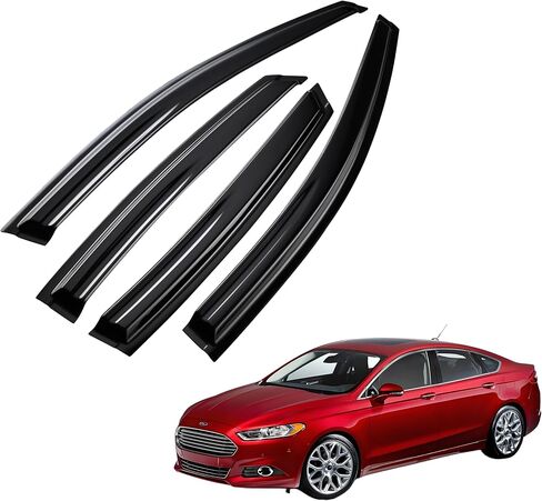Tape on Wind Noise Reduction Rain Guards for 2018-2022 Honda Accord, 4-Piece Side Window Visors, UV Resistant & Weatherproof, No Drill Installation in Saudi Arabia