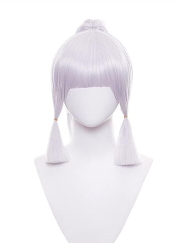 Purple Black Double Braid Wig Anime Cosplay Wigs for Women Halloween Costume Wig in Kuwait