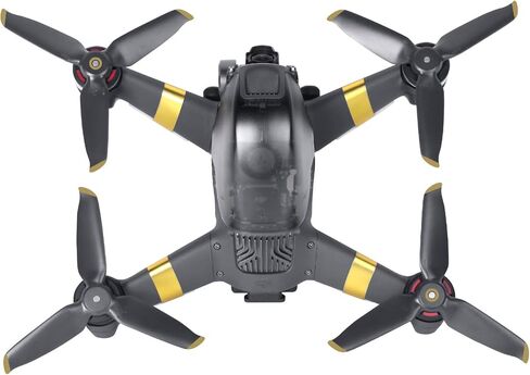 مراوح Darkhorse FPV متوافقة مع مجموعة طائرات DJI FPV بدون طيار، زوجان من شفرات دعائم FPV سريعة التحرير مع 4 قطع من ملصقات جلد الذراع لملحقات DJI FPV (نصيحة ذهبية) in Saudi Arabia