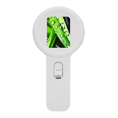 PUSOKEI Handheld Digital Microscope, Portable Magnifying Glass with LED Light, 2.0 Inch Color Screen, Macro Lens, 200X Magnification, Dual Light Source, USB Connection to PC (Black) in Saudi Arabia