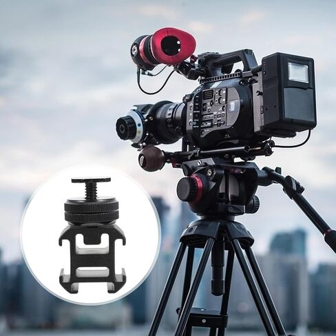 NUOBESTY Hot Shoe Flash Mount Adapter Tripod Screw for DSLR Cameras, Photography Accessory Compatible Light Stands, Adjustable Camera Flash Shoe Mount for Outdoor and Studio Use in Saudi Arabia