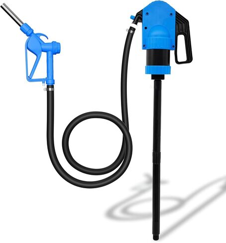 New Upgrade Plastic Lever Action Drum Pump, 55 Gallon Hand Lever Drum Pump is 1 Pint Per Stroke | for High Viscosity Oils, Agricultural Chemicals | 6.56 ft of 3/4" Corrugated Hose in Kuwait