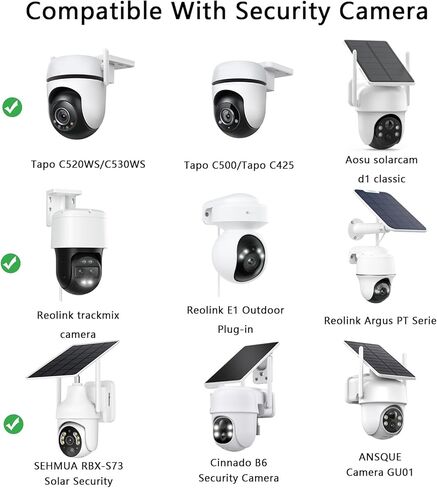 2 حزمة من غطاء المطر للأشعة فوق البنفسجية متوافق مع Eufy SoloCam S340، 1 حزمة حامل زاوية كبير متوافق مع Eufy SoloCam S340، Reolink Argus PT، Tapo C520WS، Cinnado B6 Cam، SEHMUA RBX-S73 الكاميرا الشمسية in Saudi Arabia