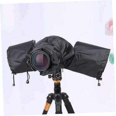 غطاء مطر للكاميرا Vaguelly وغطاء واقٍ مقاوم للمطر للكاميرات ذات العدسة الأحادية العاكسة (DSLR) والكاميرات بدون مرايا للتصوير الفوتوغرافي في الهواء الطلق في المطر والثلج، مناسب عالميًا in Kuwait