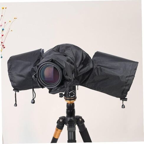 غطاء مطر للكاميرا Vaguelly وغطاء واقٍ مقاوم للمطر للكاميرات ذات العدسة الأحادية العاكسة (DSLR) والكاميرات بدون مرايا للتصوير الفوتوغرافي في الهواء الطلق في المطر والثلج، مناسب عالميًا in Kuwait
