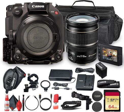 كاميرا سينما كانون EOS C300 Mark III | مستشعر احترافي سوبر 35 DGO | الحل المعياري لصناعة الأفلام للإنتاج التجاري الوثائقي الإذاعي (CANEOSC300M3) + حقيبة + المزيد (متجدد) in Kuwait
