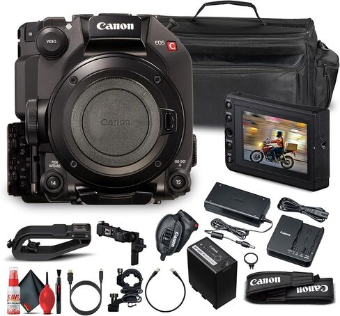كاميرا سينما كانون EOS C300 Mark III | مستشعر احترافي سوبر 35 DGO | الحل المعياري لصناعة الأفلام للإنتاج التجاري الوثائقي الإذاعي (CANEOSC300M3) + حقيبة + المزيد (متجدد) in Kuwait
