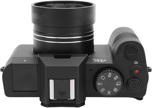 كاميرا EBTOOLS بدون مرآة، كاميرا تسجيل فيديو بدقة 4K بدقة 48 ميجابكسل للتصوير الفوتوغرافي، تكبير 16X، سعة 32 جيجابايت مدمجة، بطاريتان، صور وفيديو، للسفر in Saudi Arabia