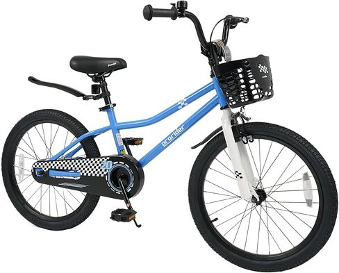 COSTWAY Kids Bike, 12 14 16 18 Inch Toddler Bike for Boys & Girls Aged 3-8 Years Old, Kids Bicycle w/Removable Training Wheels, Handbrake & Coaster Brake, Basket, Bell in Saudi Arabia