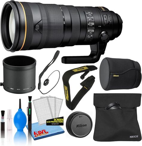 Nikon AF-S 120-300mm f/2.8E FL ED SR VR Telephoto Zoom Lens (20088) Kit with Lens Cap Keeper Holder Strap + Deluxe Camera Lens Cleaning Kit + Much More (Renewed) in Saudi Arabia