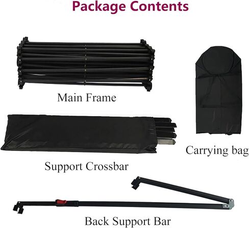 Outdoor Pop up Backdrop Stand, Collapsible Banner Stand Advertising Poster Frame, Exhibit Booth Display Stand with Extra Support Bar(Size:2.3m(7.5ft) Hx3.8m(12.5ft) L) in Saudi Arabia