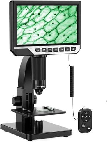 Digital Microscope, EDM11S Digital Microscope 2000X 7 IPS 12MP 1080P Lab Biological Camera Dual Lens with Remote Control,Pocket Portable in Saudi Arabia
