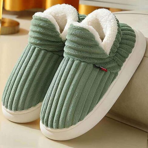 Bootie Slippers for Women Pluffi Slipper Booties Winter Fuzzy Warm Thick-Soled Plush House Cloud Slides Men Women in Saudi Arabia