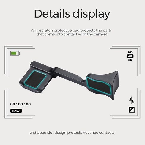 Metal Thumb Grip with Hot Shoe Cover for Leica Q3, Q3 (43) Camera Hot Shoe Thumb Hand Grip Photography Accessories (Black) in Saudi Arabia