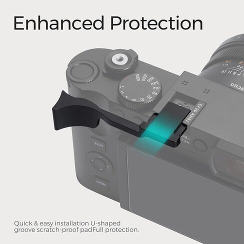 Metal Thumb Grip with Hot Shoe Cover for Leica Q3, Q3 (43) Camera Hot Shoe Thumb Hand Grip Photography Accessories (Black) in Saudi Arabia