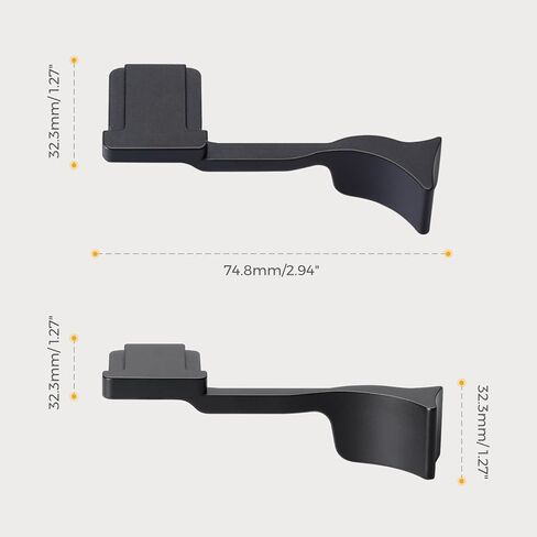 Metal Thumb Grip with Hot Shoe Cover for Leica Q3, Q3 (43) Camera Hot Shoe Thumb Hand Grip Photography Accessories (Black) in Saudi Arabia