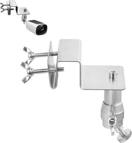 Tonton حامل مزراب من الفولاذ المقاوم للصدأ متوافق مع eufy Security SoloCam S220/C210، eufyCam 2C/2C Pro، 3/S330، 2/2 Pro، 3C/S300، دعامة مقاومة للطقس قابلة للتعديل 360 درجة للكاميرات الخارجية in Saudi Arabia