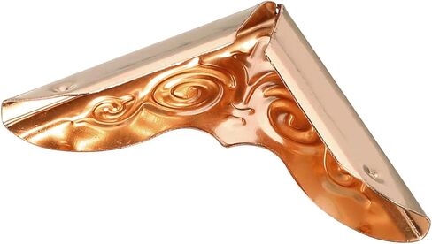 30mm Metal Book Corners,50pcs Photo Corners Book Corners Protector Retro Metal Decorative for Crafting Scrapbook Photo Album Book Binding,Rose Gold in Saudi Arabia