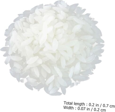 HANABASS 1bag Realistic Fake Rice Model Artificial Rice Decor for Home Restaurant Photography Props in Saudi Arabia