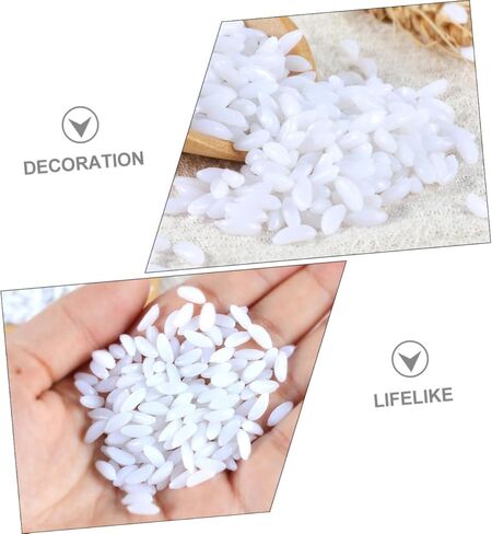 HANABASS 1bag Realistic Fake Rice Model Artificial Rice Decor for Home Restaurant Photography Props in Saudi Arabia