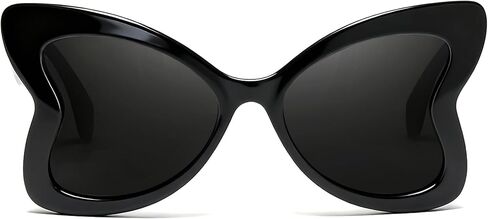 Oversized Sunglasses for Women, Trendy Butterfly Big Large Frame Sun Glasses UV400 Protection in Kuwait