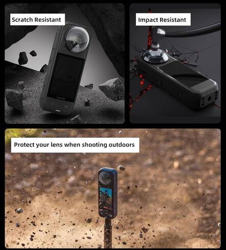 واقيات عدسة ممتازة لجهاز Insta360 X5، غطاء عدسة واقٍ للكمبيوتر الشخصي عالي الشفافية، حافظة حماية مزدوجة للعدسة، ملحقات كاميرا الحركة، قطعتان من واقيات العدسات in Kuwait