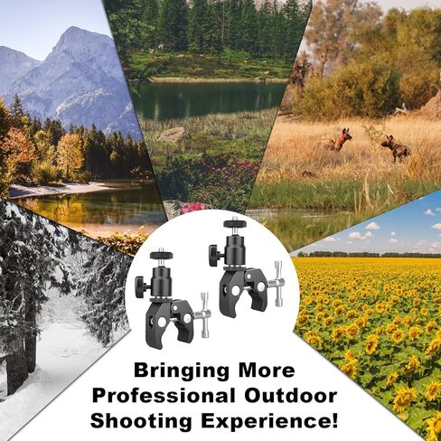 KUNAL 2 قطعة T Post Camera Mount، 360 درجة قابل للتعديل T Post Trail Camera Mount، ملحقات الكاميرات سهلة التركيب، توافق متعدد الاستخدامات للتصوير الفوتوغرافي الرياضي، المكتب، الصيد، الدراجات والدراجات النارية in Kuwait