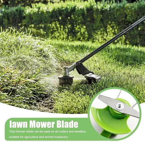 GRABOTE US 8 Pcs Metal Lawn Mower Saw Blade Head Replacement Saw Blades Fittings Cordless Accessories,Universal for Craftsman String Trimmer attachments in Saudi Arabia