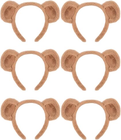 HODRME 6 PCS Pink Pig Ears Headband-Halloween Christmas Festival Theme Party Animal Cosplay Costume Headbands in Saudi Arabia