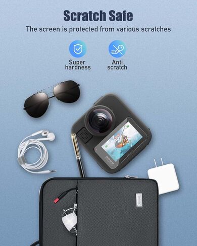 4-Pack Screen Protector for GoPro Max2,9H Hardness Tempered Glass for for GoPro Max 2 Camera, Anti-Scratch, Bubble Free, HD Clarity in Saudi Arabia