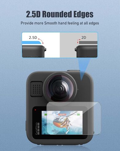 4-Pack Screen Protector for GoPro Max2,9H Hardness Tempered Glass for for GoPro Max 2 Camera, Anti-Scratch, Bubble Free, HD Clarity in Saudi Arabia