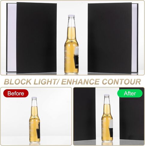 11"x8" Light Reflector 3 in 1 Photography Reflector Cardboards, Foldable & Stable for Still Life Product Food Photo Shooting, Self-Standing, Silver in Saudi Arabia