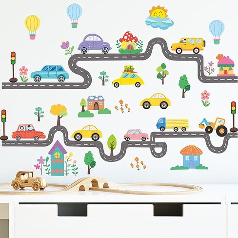 Watercolor Outer Space Wall Stickers, Astronaut Planets Rockets Peel and Stick Wall Decals, Baby Room Nursery Kids Bedroom Art Wall Decor in Saudi Arabia