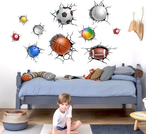Watercolor Outer Space Wall Stickers, Astronaut Planets Rockets Peel and Stick Wall Decals, Baby Room Nursery Kids Bedroom Art Wall Decor in Saudi Arabia
