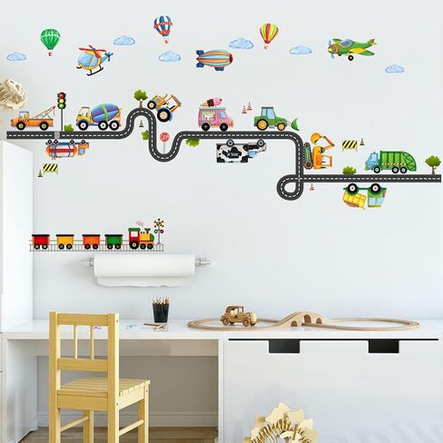 Watercolor Outer Space Wall Stickers, Astronaut Planets Rockets Peel and Stick Wall Decals, Baby Room Nursery Kids Bedroom Art Wall Decor in Saudi Arabia