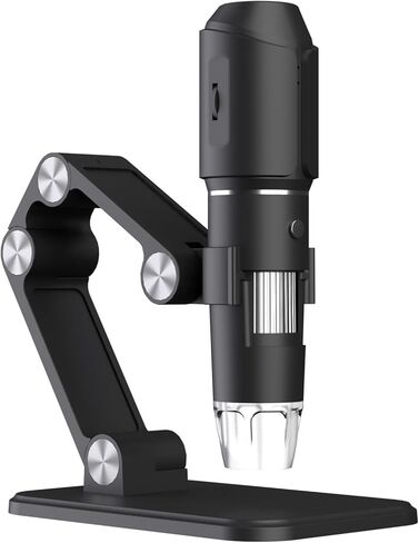 Dpofirs WiFi Digital Handheld Microscope, 50X-1600X Magnifier with 8 Adjustable LED Lights for Scientific Experiment, 2MP Camera in Saudi Arabia