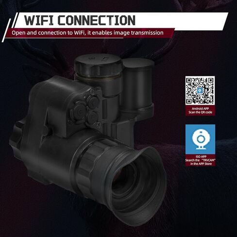 نظارات رؤية ليلية مثبتة على الرأس أحادية رقمية تعمل بالأشعة تحت الحمراء 1080P FHD حفظ الصور ومقاطع الفيديو مع تكبير رقمي 6X لصيد الظلام بنسبة 100% ومراقبة الحياة البرية والتخييم in Kuwait