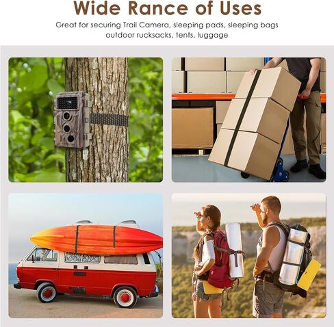 5 قطع من أشرطة كاميرا المسار، حزام تثبيت شجرة الألعاب 59 بوصة، أشرطة ألياف النايلون لكاميرا الصيد، حقيبة النوم in Kuwait