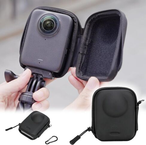 حقيبة حمل صغيرة JJC Osmo Action 6، حقيبة واقية صلبة متوافقة مع DJI Osmo Action 6 5 Pro 4 3، حقيبة تخزين للسفر مع نصف سحاب، تصميم فتحة سفلية متصلة بعصا سيلفي ثلاثية القوائم in Saudi Arabia
