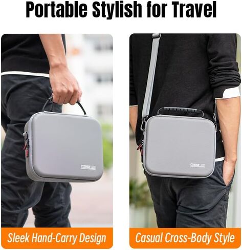 Neo2 Case, Portable PU Leather Small Shoulder Bag for DJI Neo2 Drone and Batteries Accessories with shoulder straps in Saudi Arabia