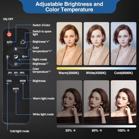 حامل خلفية EMART مقاس 10 × 10 قدم (عرض × ارتفاع) طقم دعم حامل خلفية قابل للتعديل + طقم إضاءة LED Softbox مقاس 16 بوصة × 16 بوصة 85 وات in Kuwait