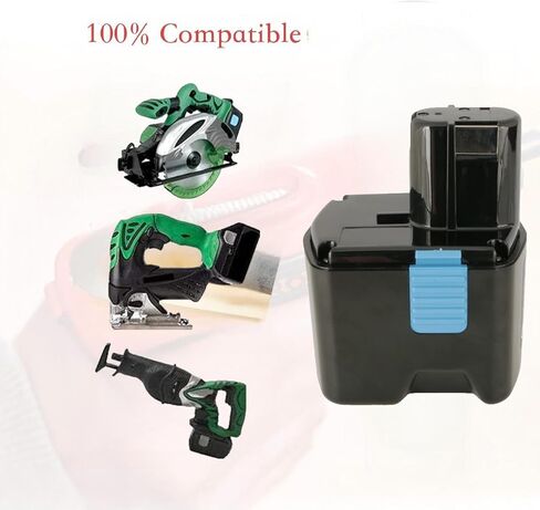 بطارية 4.0Ah 18V بديلة ni-mh لشركة Hitachi 322436,322437,323902,EB1812S,EB1820,EB1814SL,EB1820,EB1820L,EB1824L,EB18B,EB1830H متوافقة مع أدوات لاسلكية 18 فولت in Kuwait