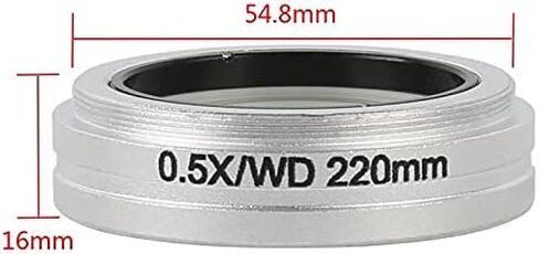 شرائح المجهر البصري WD 0.5X 0.7X 2.0X 8X-50X مجهر ثلاثي العينيات مجهر ستيريو أجزاء المجهر in Kuwait