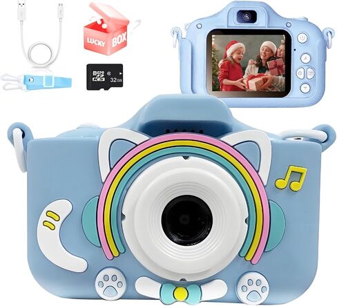 كاميرا KOOMTOOM Keychain، كاميرا ريترو صغيرة بدقة 720 بكسل عالية الدقة، كاميرا صور رقمية صغيرة مع بطاقة SD سعة 32 جيجابايت، هدية مسجل فيديو بجيب 0.96 بوصة للأطفال الطلاب، صندوق مفاجآت متضمن (K142 - أحمر) in Kuwait