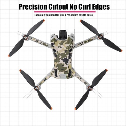 Mavic Mini4 Pro Skin Wrap for DJI Mini 4 Pro Camera Drone Body Arms RC2 جهاز التحكم عن بعد مجموعة كاملة ملصق مائي ملحقات مقاومة للخدش in Saudi Arabia