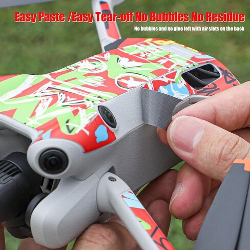 Mavic Mini4 Pro Skin Wrap for DJI Mini 4 Pro Camera Drone Body Arms RC2 جهاز التحكم عن بعد مجموعة كاملة ملصق مائي ملحقات مقاومة للخدش in Saudi Arabia