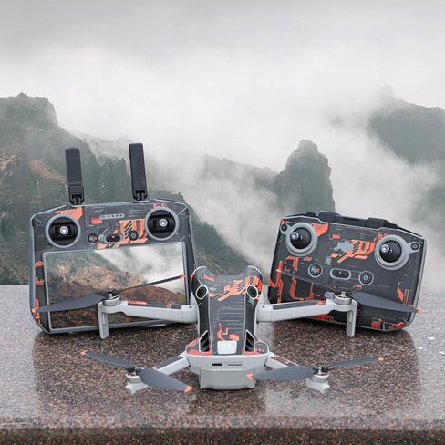 Mavic Mini4 Pro Skin Wrap for DJI Mini 4 Pro Camera Drone Body Arms RC2 جهاز التحكم عن بعد مجموعة كاملة ملصق مائي ملحقات مقاومة للخدش in Saudi Arabia